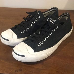 Men’s 8 Jack Purcell Converse distressed low tops